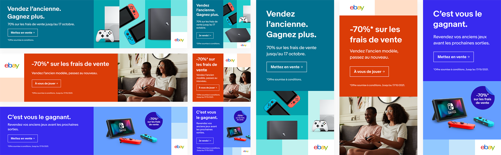 eBay France Tech banner designs by Jade Smith