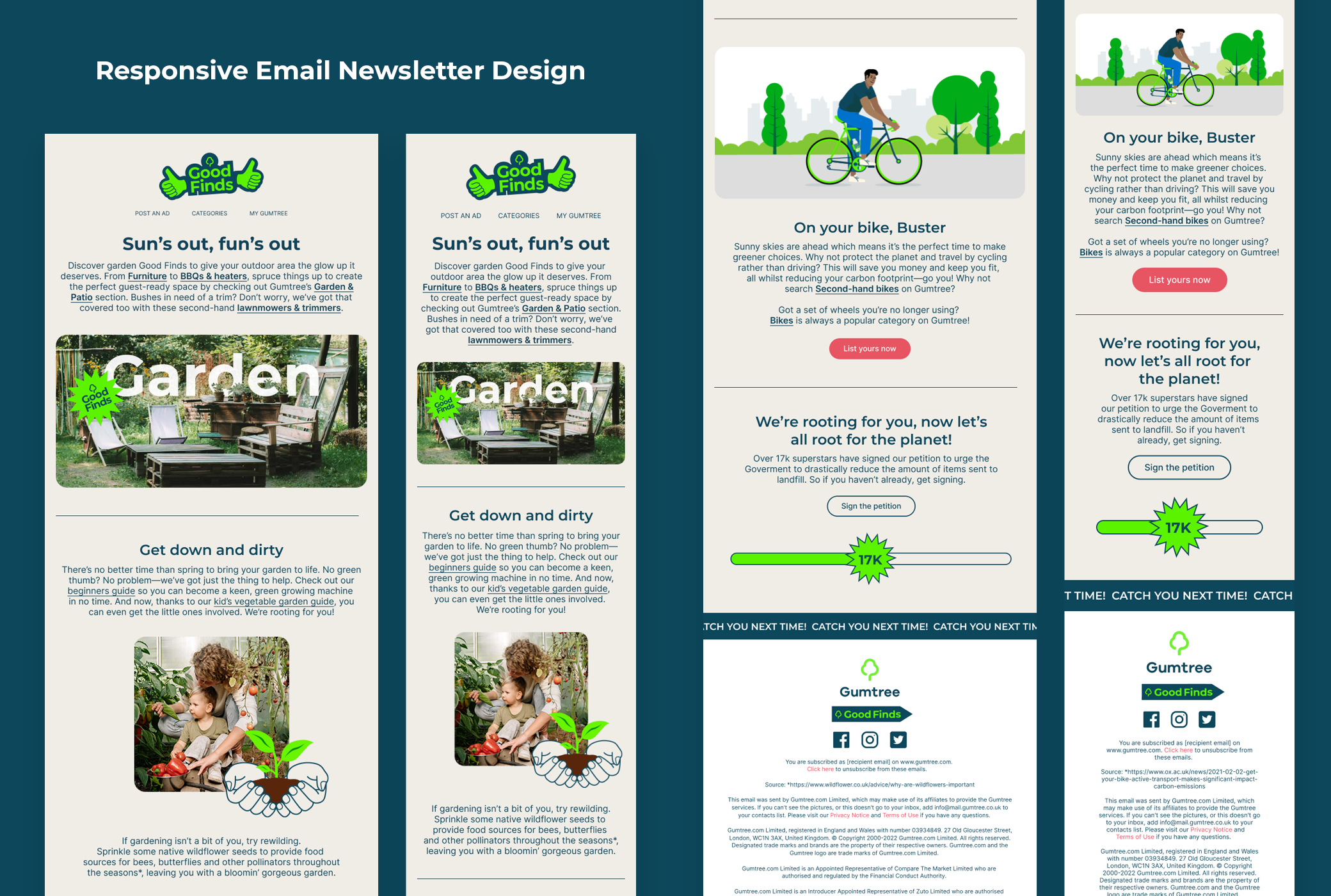 Gumtree CRM design email marketing with illustration and animation by Jade Smith