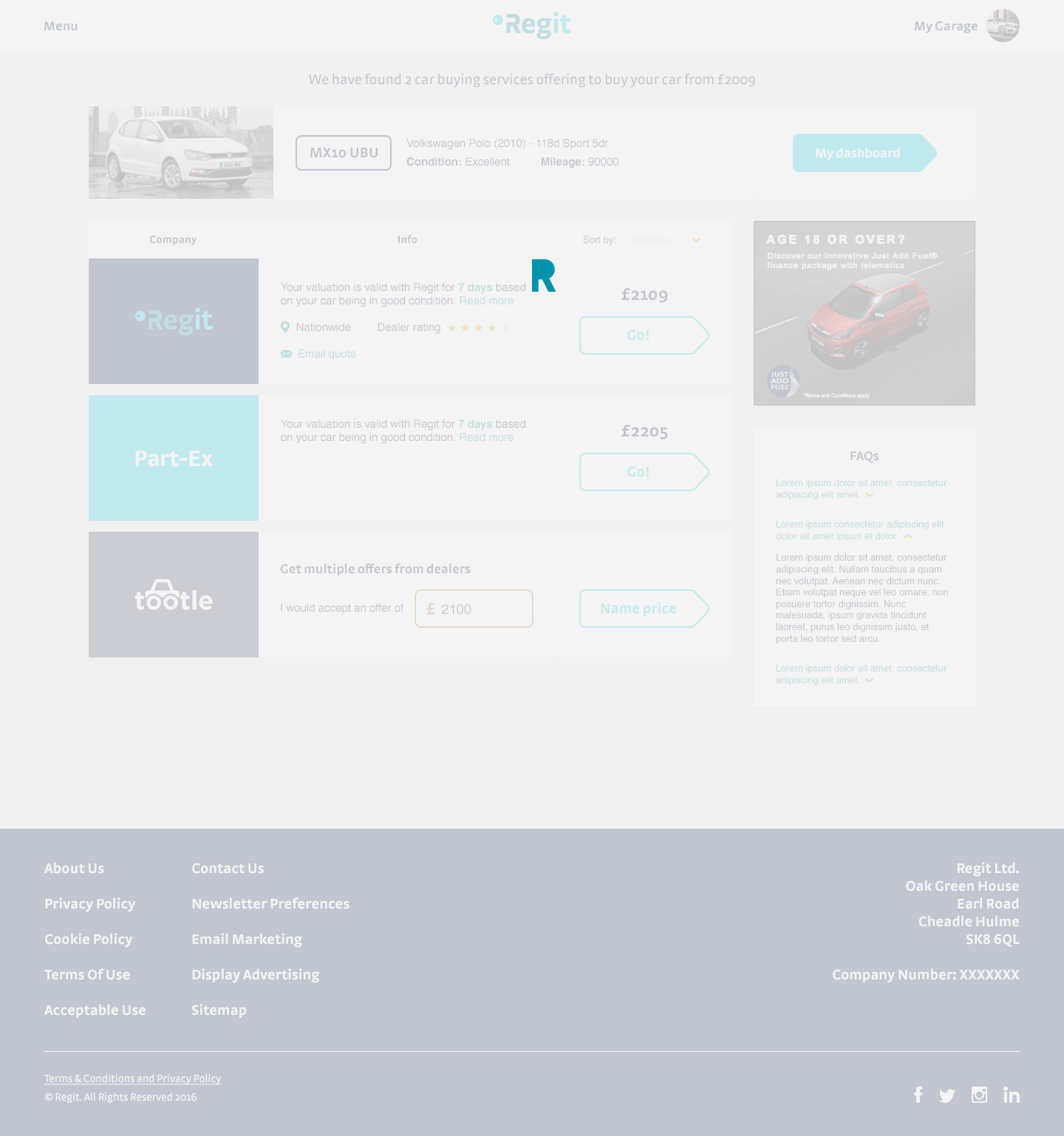 Regit page load animation