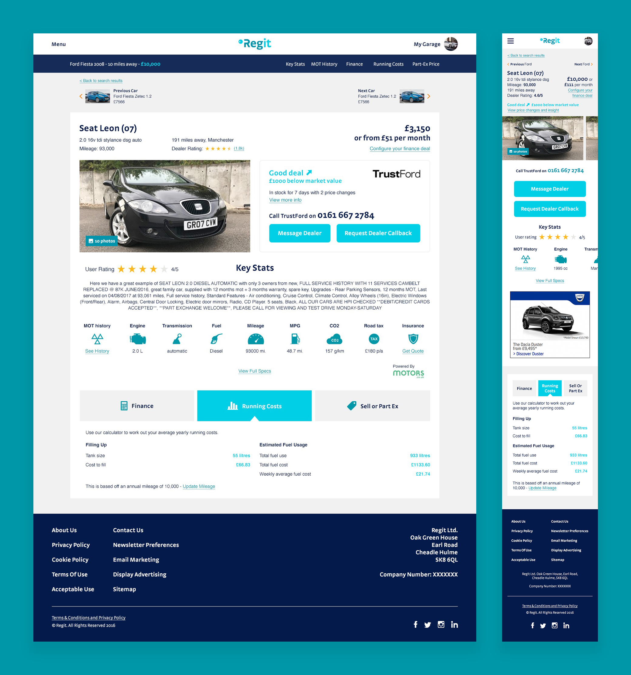 regit-dash-2 Regit.cars Dashboard Design Case Study by Jade Smith