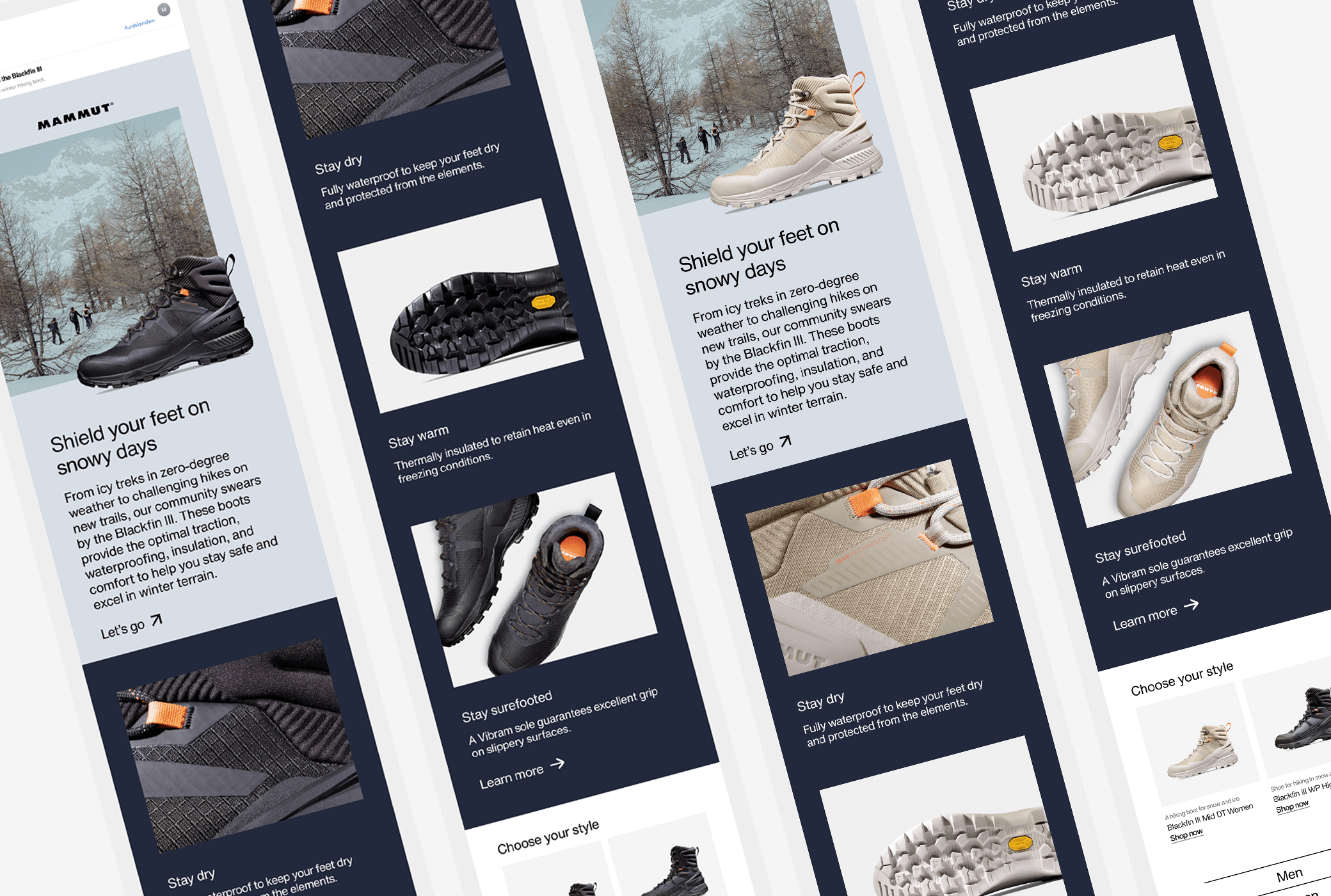 Winter Shoe CRM design