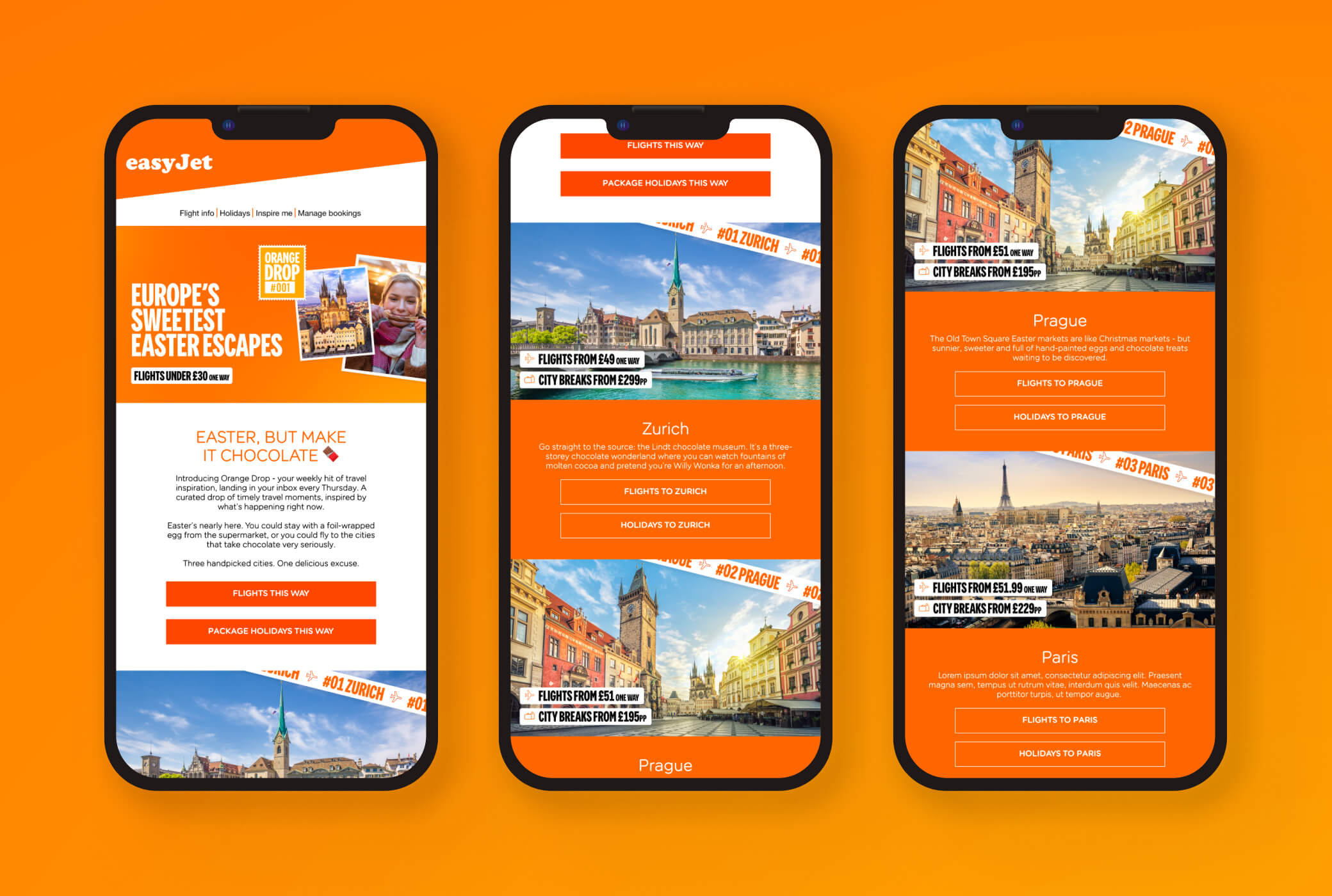EasyJet Email CRM Design Case Study by Jade Smith