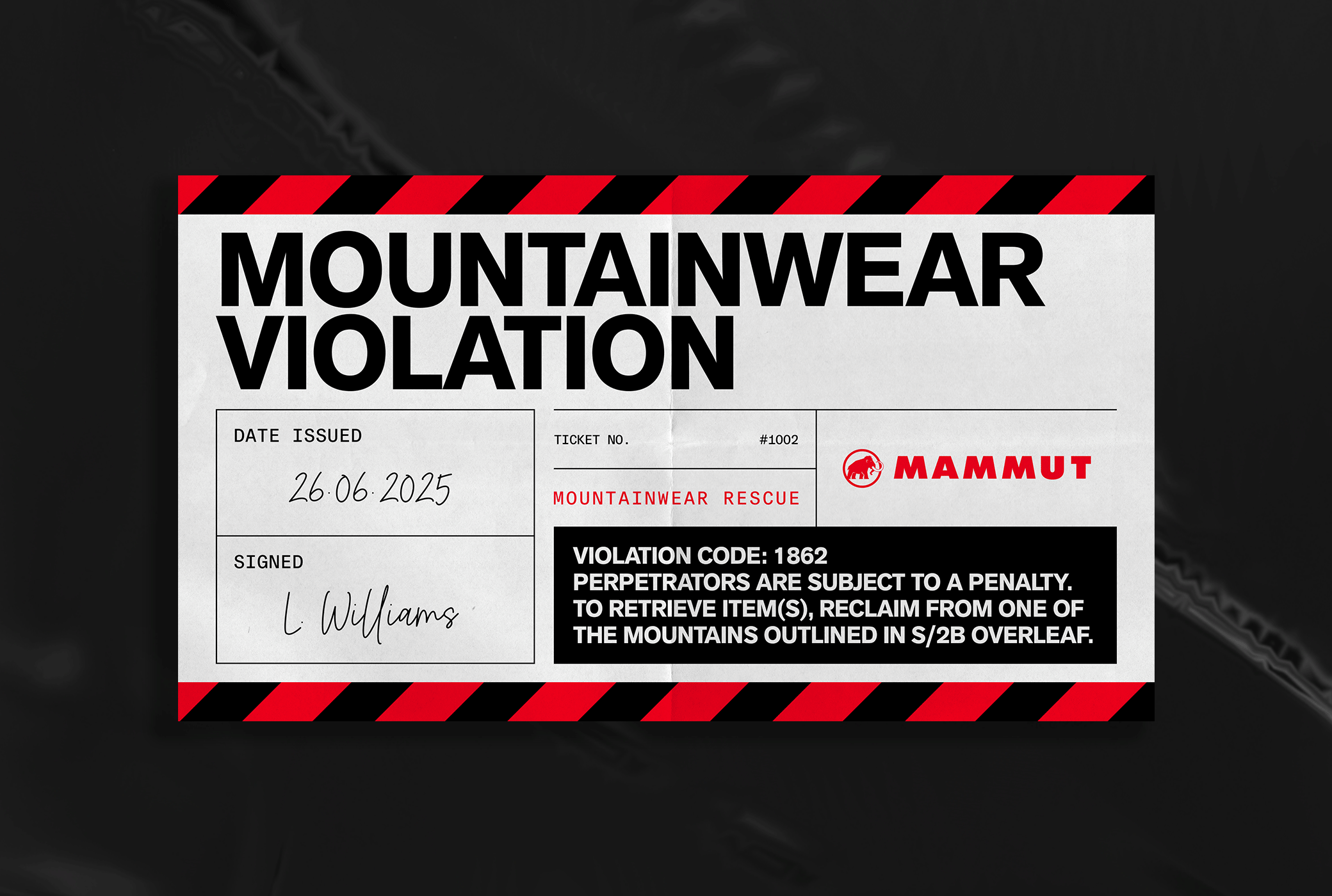 Mammut Mountainwear Rescue Prop Designed by Jade Smith